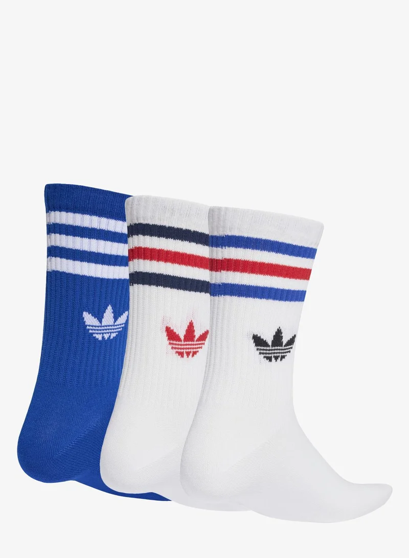 اديداس اوريجينالز ثلاثة أزواج من جوارب 3-Stripes Crew